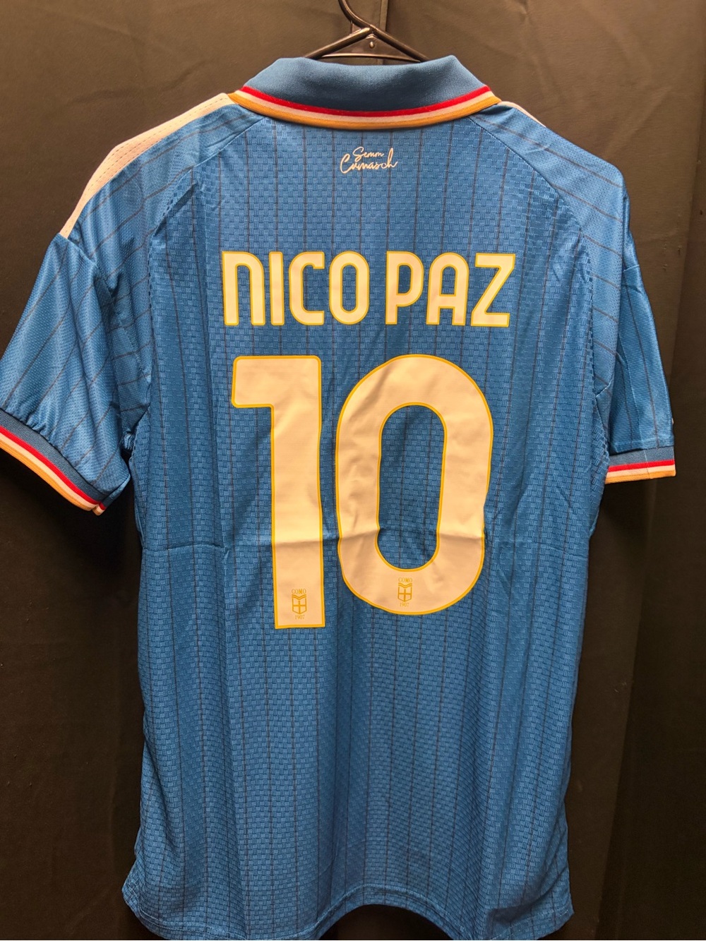Nico Paz Cómo 1907 26/27 Home Jersey Size Medium